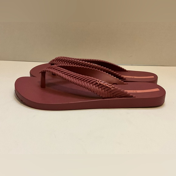Ipanema burgundy sandals slippers 9 - Picture 3 of 12